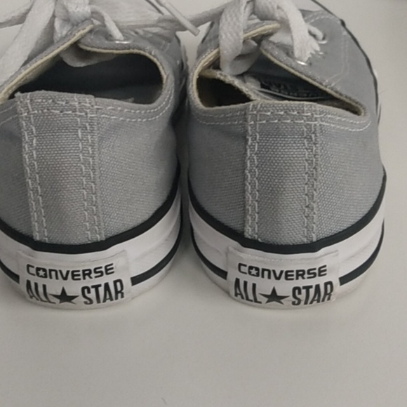 CONVERSE ALL ⭐ STAR Kid's Shoes Size 1 Gray with White - Picture 4 of 12